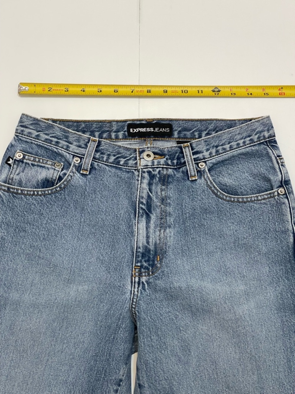 Express Jeans Women’s Boot Cut Light Blue Wash Jeans Size 10 - Picture 6 of 14